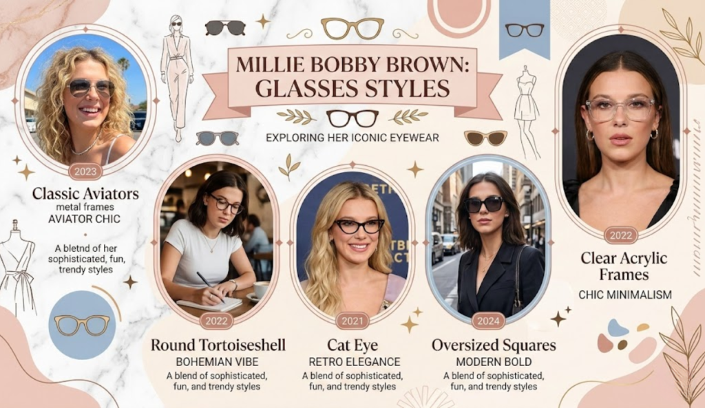 What Millie Bobby Brown Glasses Styles Does She Wear